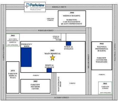 photo of the parking map
