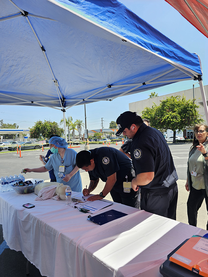 photo of staff at community event