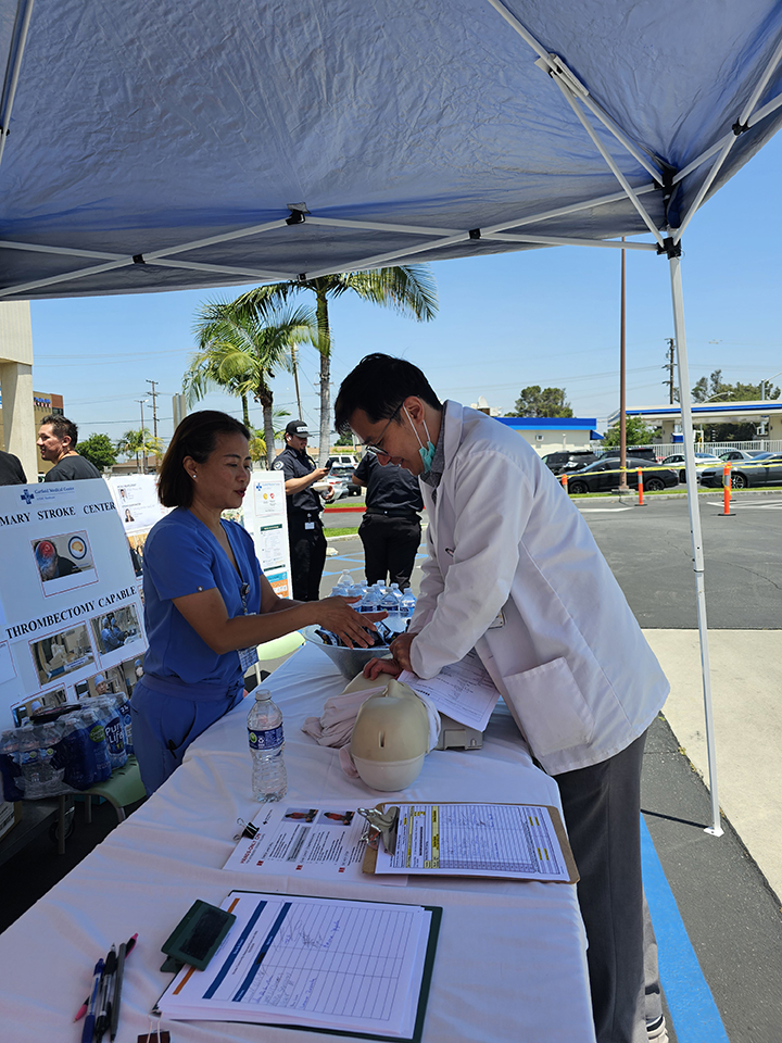 photo of staff at community event