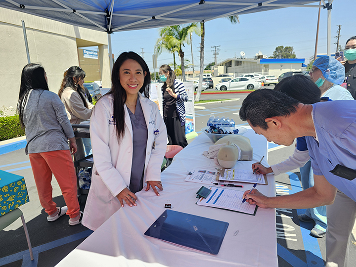 photo of staff at community event