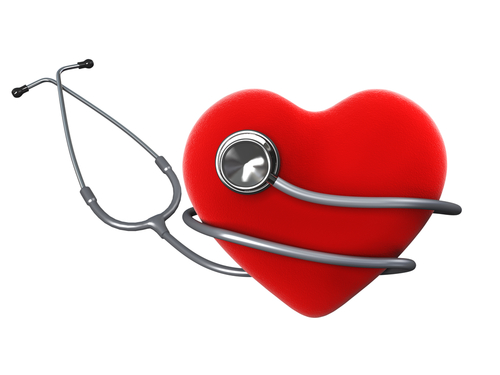 artwork of heart and stethoscope