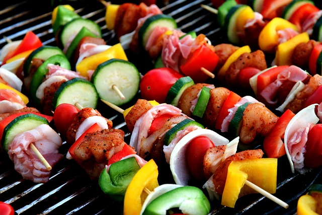 photo of shish kebab