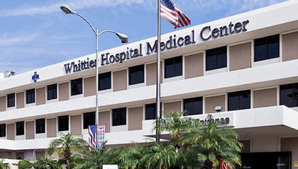 photo of the Whittier hospital medical building