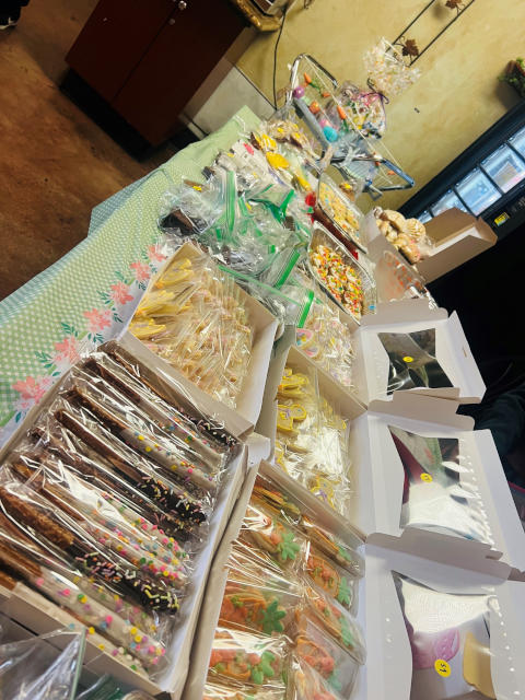 photo of the spring bake sale