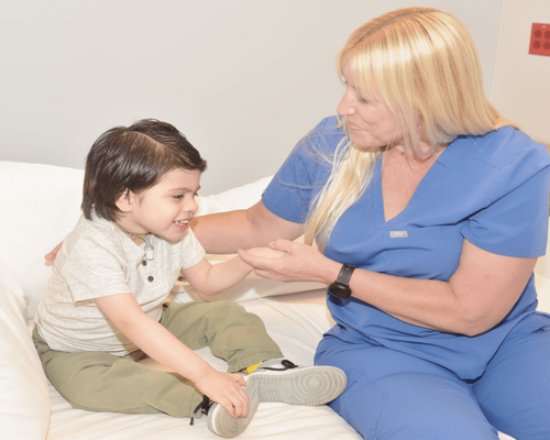 photo of staff with patient